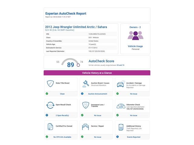 2012 Jeep Wrangler (CC-2068716) for sale in Denver , Colorado