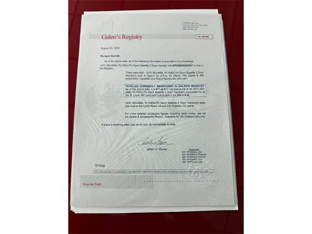 1970 Plymouth Satellite (CC-2068870) for sale in Clearwater, Florida