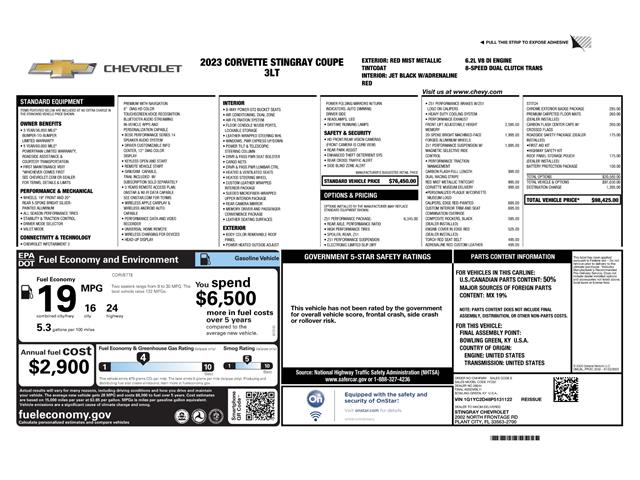 2023 Chevrolet Corvette (CC-2068914) for sale in Clifton Park, New York
