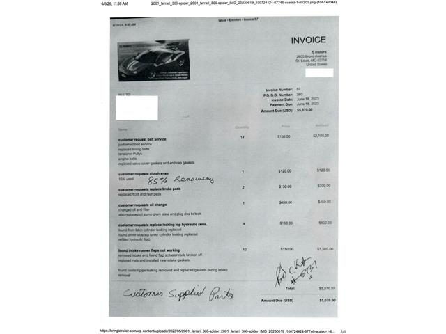 2001 Ferrari 360 (CC-2069055) for sale in Beverly Hills, California