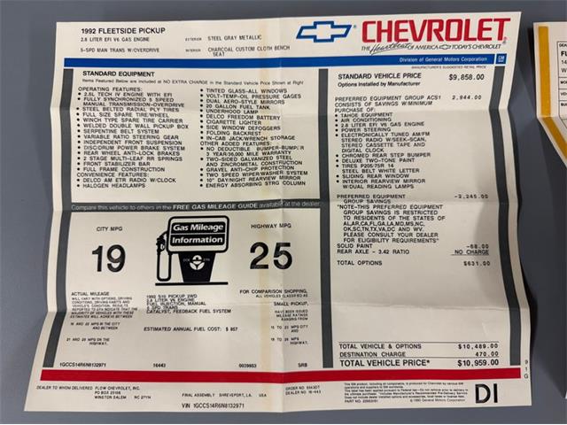 1992 Chevrolet S10 (CC-2069279) for sale in Zebulon, North Carolina