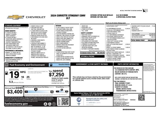 2024 Chevrolet Corvette (CC-2069398) for sale in Clifton Park, New York