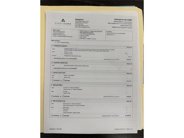 2003 Porsche 911 (CC-2069505) for sale in Addison, Illinois
