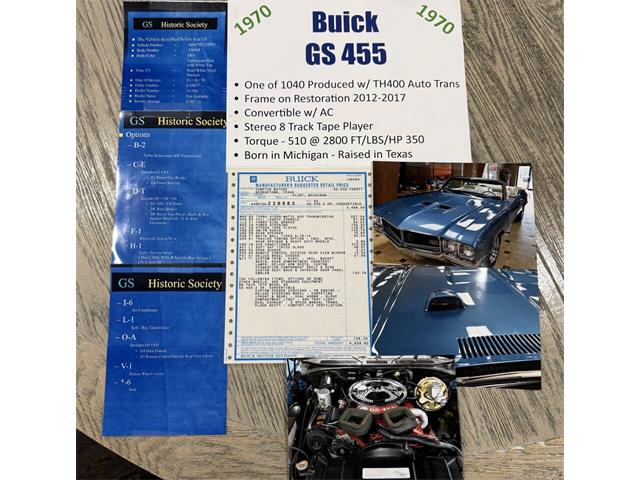 1970 Buick GS 455 (CC-2069877) for sale in Arlington Heights, Illinois