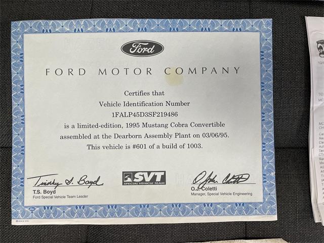 1995 Ford Cobra (CC-2069893) for sale in Bonner Springs, Kansas