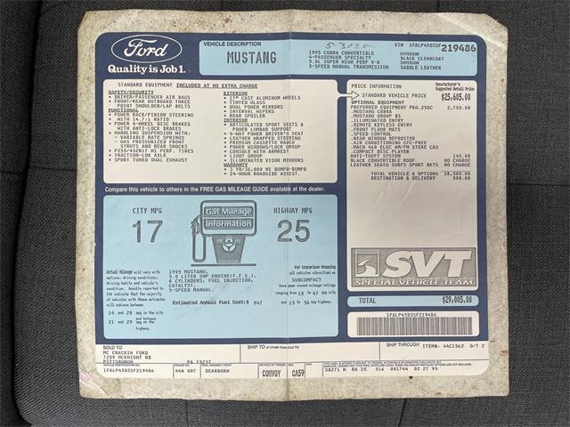 1995 Ford Cobra (CC-2069893) for sale in Bonner Springs, Kansas