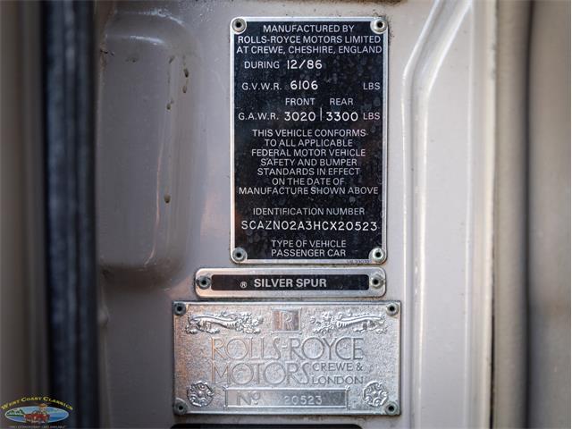 1987 Rolls-Royce Silver Spur (CC-2071065) for sale in Torrance, California