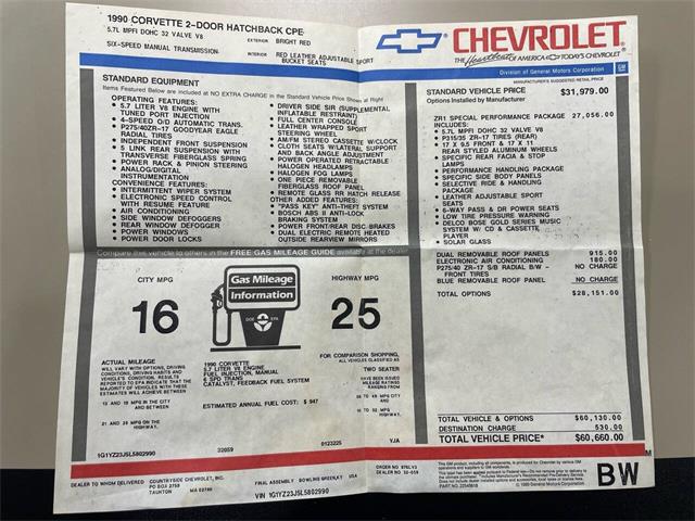 1990 Chevrolet Corvette (CC-2071069) for sale in Hilton, New York