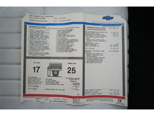 1998 Chevrolet Camaro (CC-2071312) for sale in Homer City, Pennsylvania