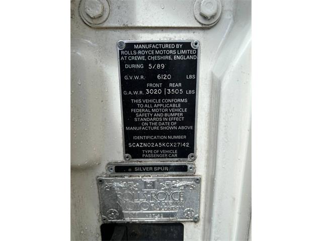 1989 Rolls-Royce Silver Spur (CC-2070138) for sale in Fort Lauderdale, Florida