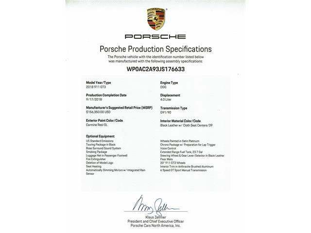 2018 Porsche 911 GT3 Touring (CC-2071671) for sale in St. Louis, Missouri