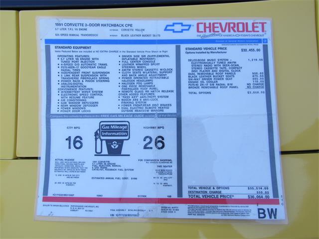 1991 Chevrolet Corvette (CC-2070171) for sale in Mill Hall, Pennsylvania