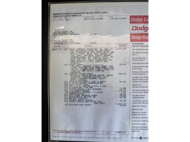 1969 Dodge Super Bee (CC-2071887) for sale in Orrville, Ohio