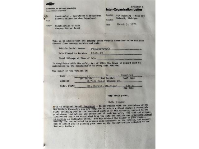 1969 Chevrolet Corvette (CC-2072111) for sale in Milford City, Connecticut