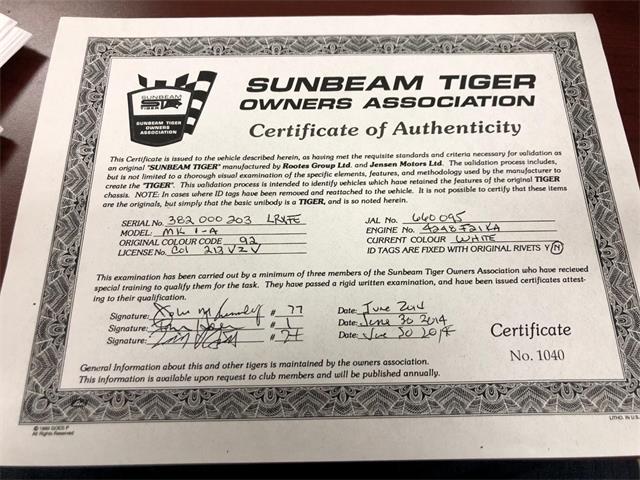1966 Sunbeam Tiger (CC-2072208) for sale in DELRAY BEACH, Florida