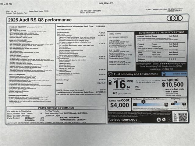 2025 Audi Q8 (CC-2072357) for sale in Farmingdale, New York