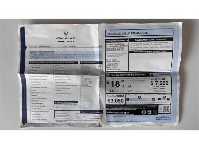 2023 Maserati MC20 (CC-2072501) for sale in Southampton, New York