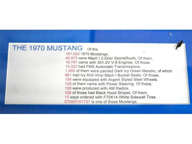 1970 Ford Mustang (CC-2072981) for sale in Homer City, Pennsylvania