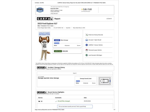 2023 Ford Explorer (CC-2073031) for sale in Ramsey, Minnesota