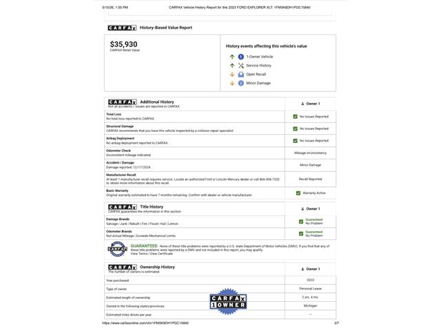 2023 Ford Explorer (CC-2073031) for sale in Ramsey, Minnesota