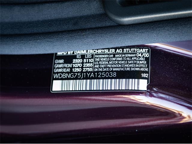 2000 Mercedes-Benz S-Class (CC-2073260) for sale in Los Angeles, California