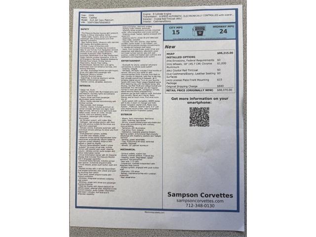 2009 Cadillac XLR (CC-2073414) for sale in Sanborn, Iowa