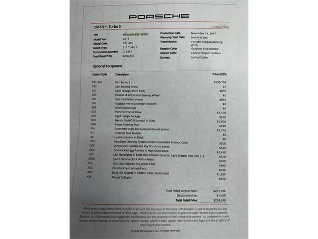 2018 Porsche 911 (CC-2073951) for sale in Farmingdale, New York