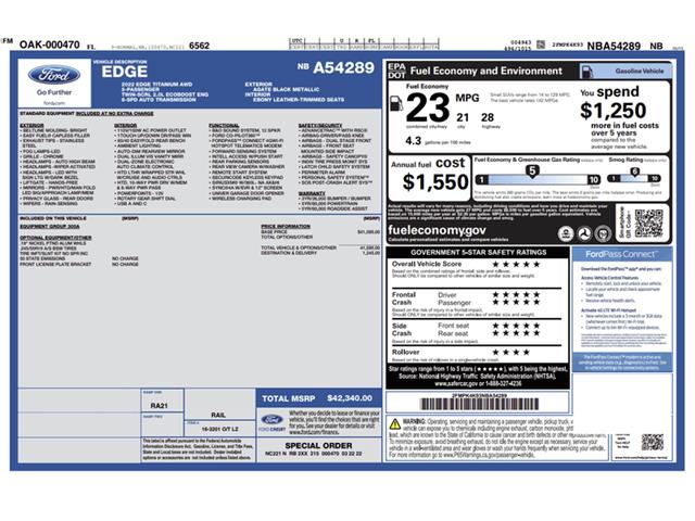 2022 Ford Edge (CC-2073962) for sale in Ramsey, Minnesota