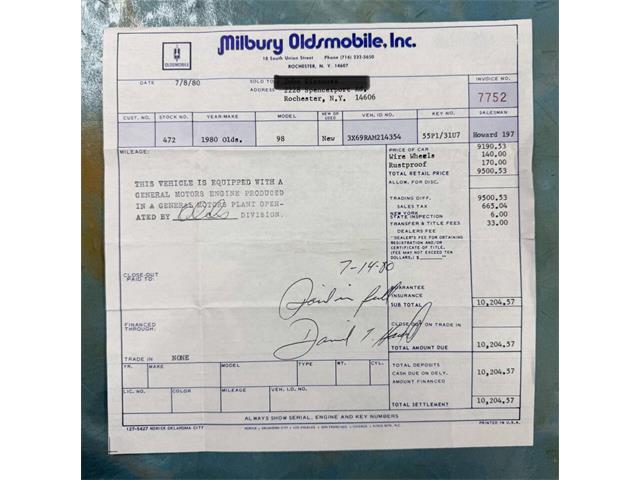1980 Oldsmobile Regency 98 (CC-2073975) for sale in Hilton, New York