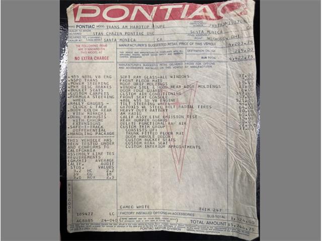 1973 Pontiac Firebird Trans Am (CC-2074020) for sale in Lincoln, Nebraska