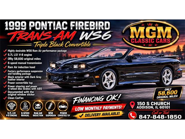 1999 Pontiac Firebird (CC-2074258) for sale in Addison, Illinois