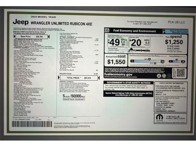 2022 Jeep Wrangler (CC-2074335) for sale in Shelby Township, Michigan