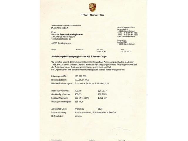 1969 Porsche 911 (CC-2074371) for sale in Pleasanton, California