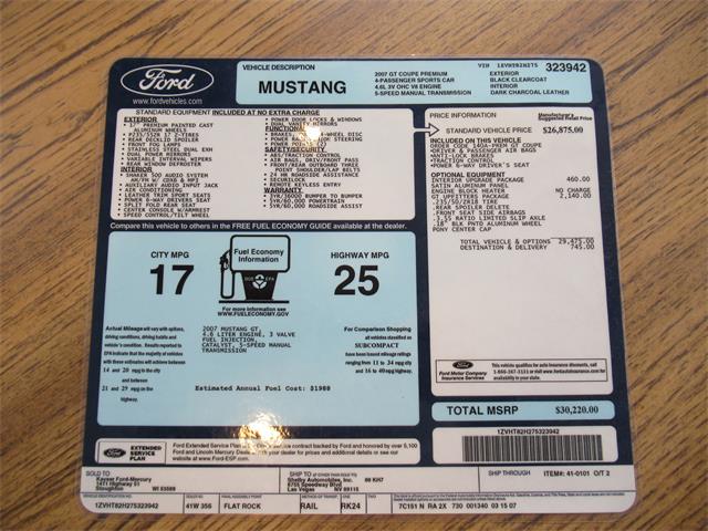 2007 Ford Mustang Shelby GT (CC-2074406) for sale in Stoughton, Wisconsin