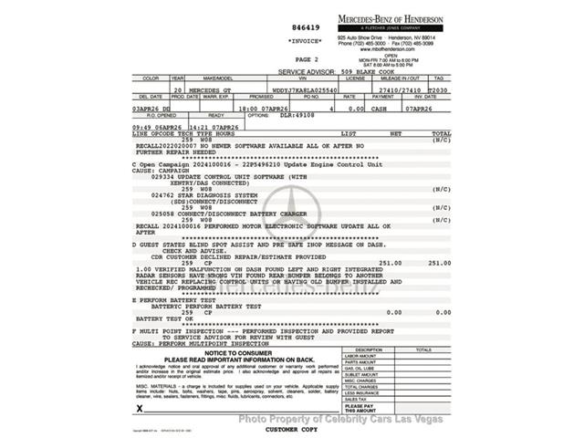 2020 Mercedes-Benz AMG (CC-2074688) for sale in Las Vegas, Nevada