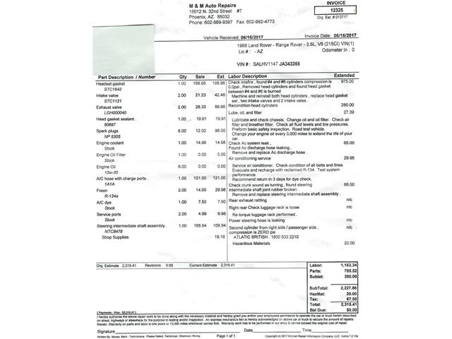 1988 Land Rover Range Rover (CC-2074797) for sale in Beverly Hills, California