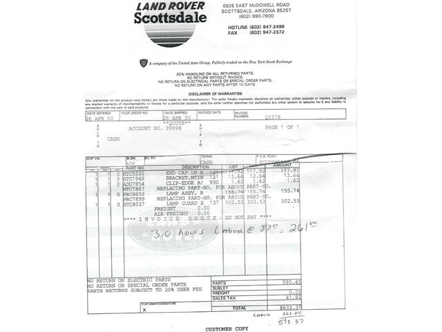 1988 Land Rover Range Rover (CC-2074797) for sale in Beverly Hills, California