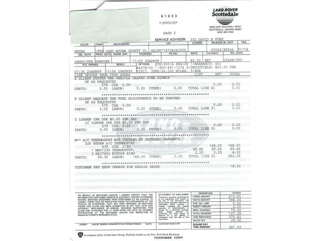 1988 Land Rover Range Rover (CC-2074797) for sale in Beverly Hills, California