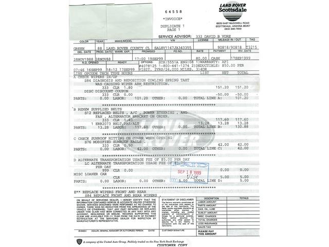 1988 Land Rover Range Rover (CC-2074797) for sale in Beverly Hills, California