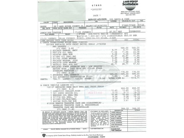 1988 Land Rover Range Rover (CC-2074797) for sale in Beverly Hills, California