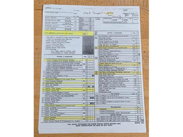 1965 Pontiac GTO (CC-2074853) for sale in Homer City, Pennsylvania