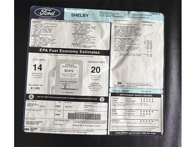2008 Shelby GT500 (CC-2075153) for sale in Orrville, Ohio