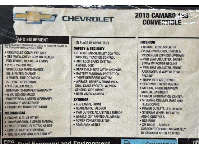 2015 Chevrolet Camaro (CC-2075201) for sale in West Chester, Pennsylvania