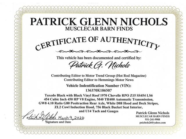 1970 Chevrolet Chevelle (CC-2075657) for sale in Greensboro, North Carolina