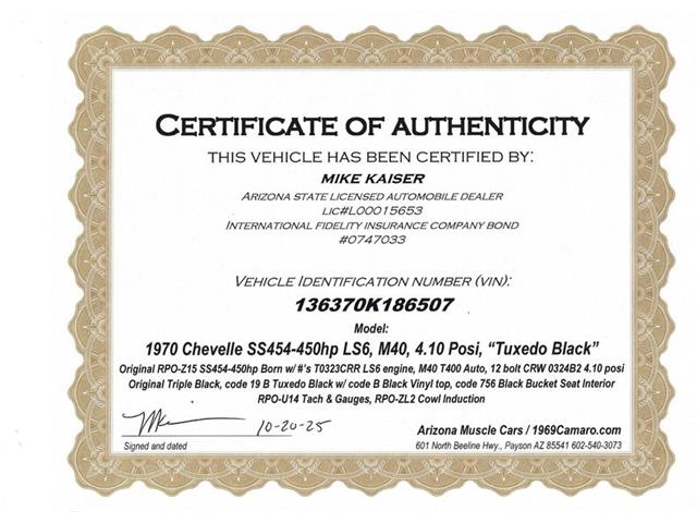 1970 Chevrolet Chevelle (CC-2075657) for sale in Greensboro, North Carolina