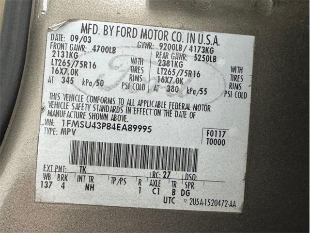 2004 Ford Excursion (CC-2075659) for sale in Morgantown, Pennsylvania