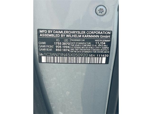 2005 Chrysler Crossfire (CC-2075916) for sale in Greensboro, North Carolina