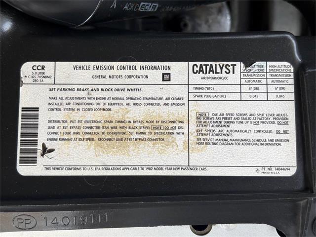 1982 Chevrolet Camaro (CC-2076116) for sale in Bradenton, Florida