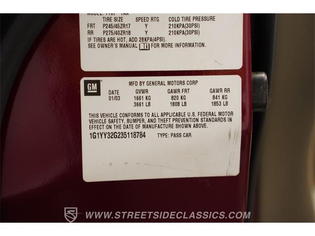 2003 Chevrolet Corvette (CC-2076392) for sale in Concord, North Carolina