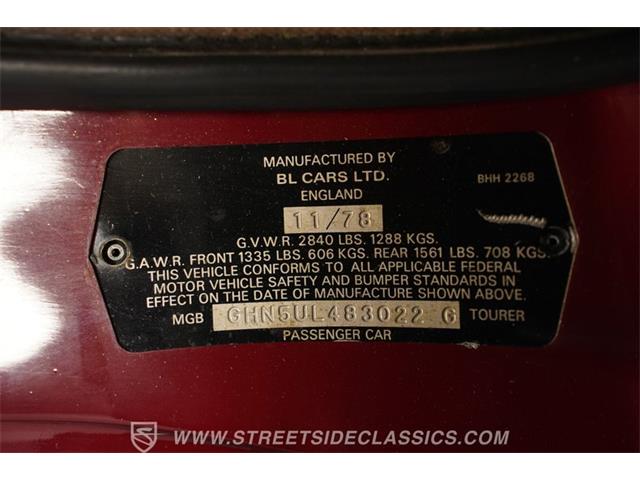 1979 MG MGB (CC-2076394) for sale in Concord, North Carolina